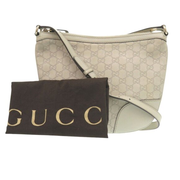 GUCCI White Leather Love Shoulder Bag - Picture 2 of 8